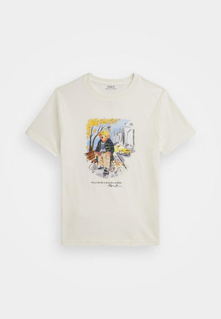 Polera Polo Bear Ralph Lauren Classics Navis White