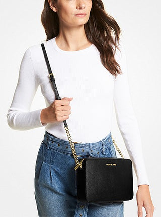 Crossbody Michael Kors Jet set item Black